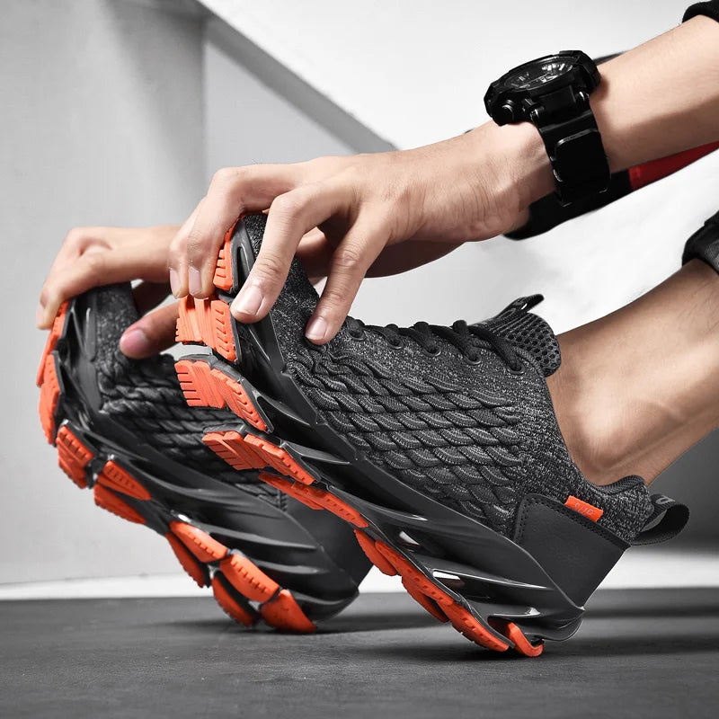Men's Shoe Brand Design Classic Red Sports Shoes 2025 Blue Ball Football High-end Training Running Breathable Fashion Loafers